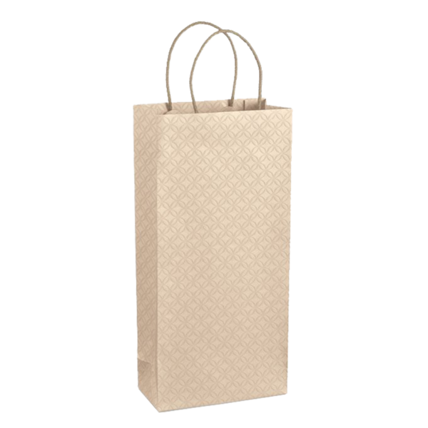 Luxusní papírová taška na 1 nebo 2 vína. Luxury gift bag.