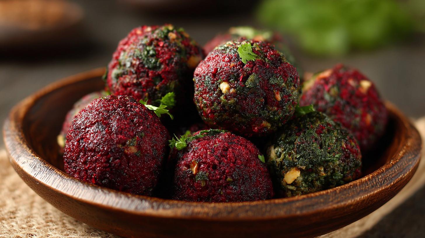 Pchali – vegetariánské kuličky z řepy, špenátu a ořechů. Podávání pchali – nápady jak zařadit pchali do jídelníčku