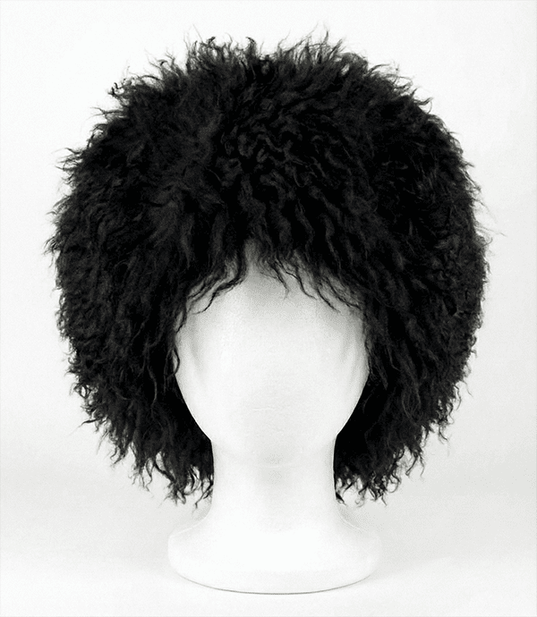Georgian Papakha - black Handcrafted sheepskin Papakha in black. Authentic Caucasian headwear representing honor and mountain tradition. Gruzínská tradiční papakha z ovčí vlny černá