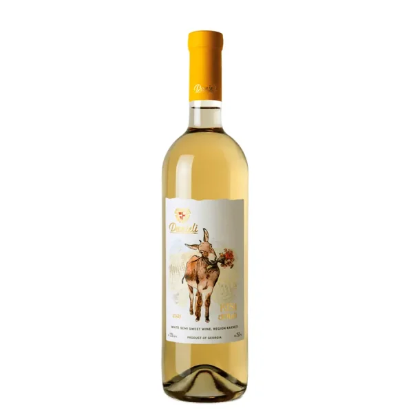 Vínařství Danieli VInery gruzínsk= víno Kisi polosladké