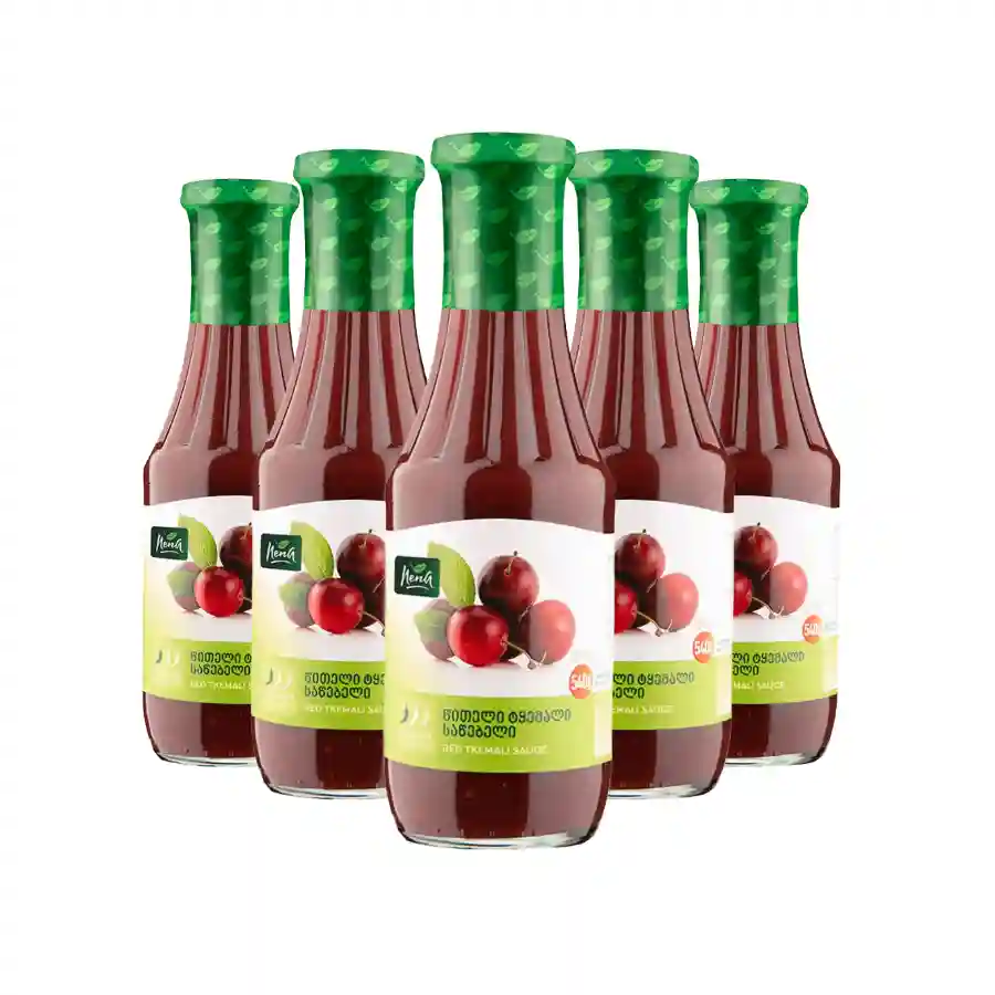 5x Nena - Tkemali Red Five bottles of the popular Georgian plum sauce Nena Tkemali Red, 540 ml each – a great supply to keep on hand for months to come. 5x Nena - Tkemali Red